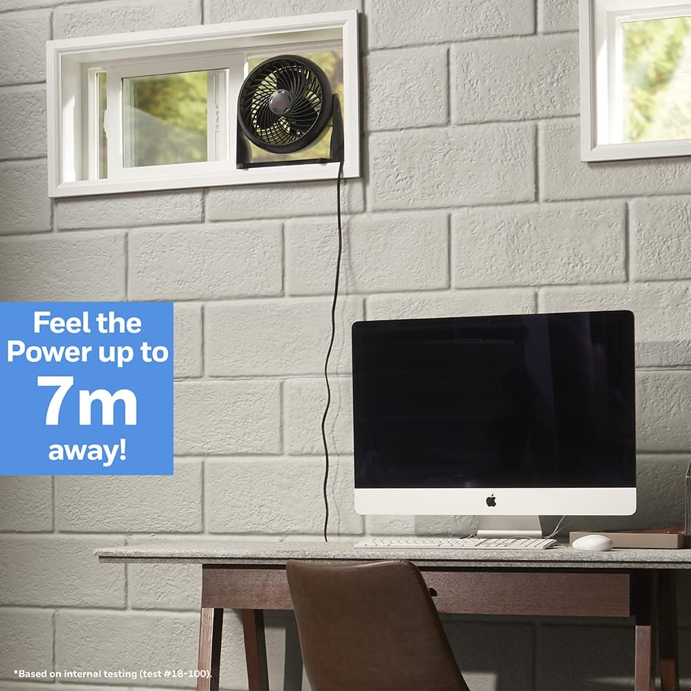 TurboForce Power Fan (Quiet Operation Cooling, 90° Variable Tilt, 3 Speed Settings, Wall Mount Feature